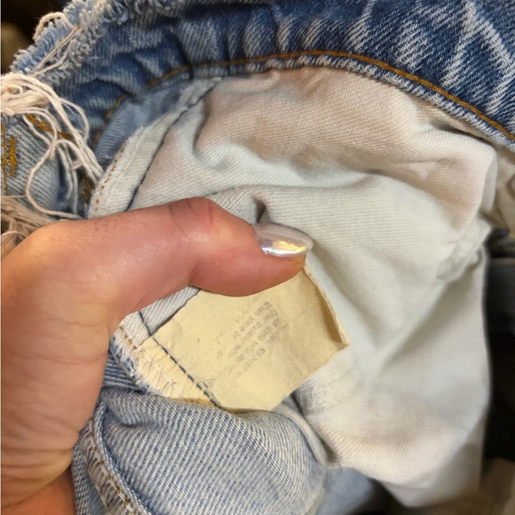 Vintage Levi's Orange Tab Straight Leg Jeans with Pastel Patchwork - Picture 4 of 4